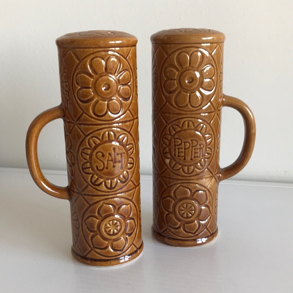 Vintage Other - Vintage Large Salt and Pepper Shakers w/ Handles